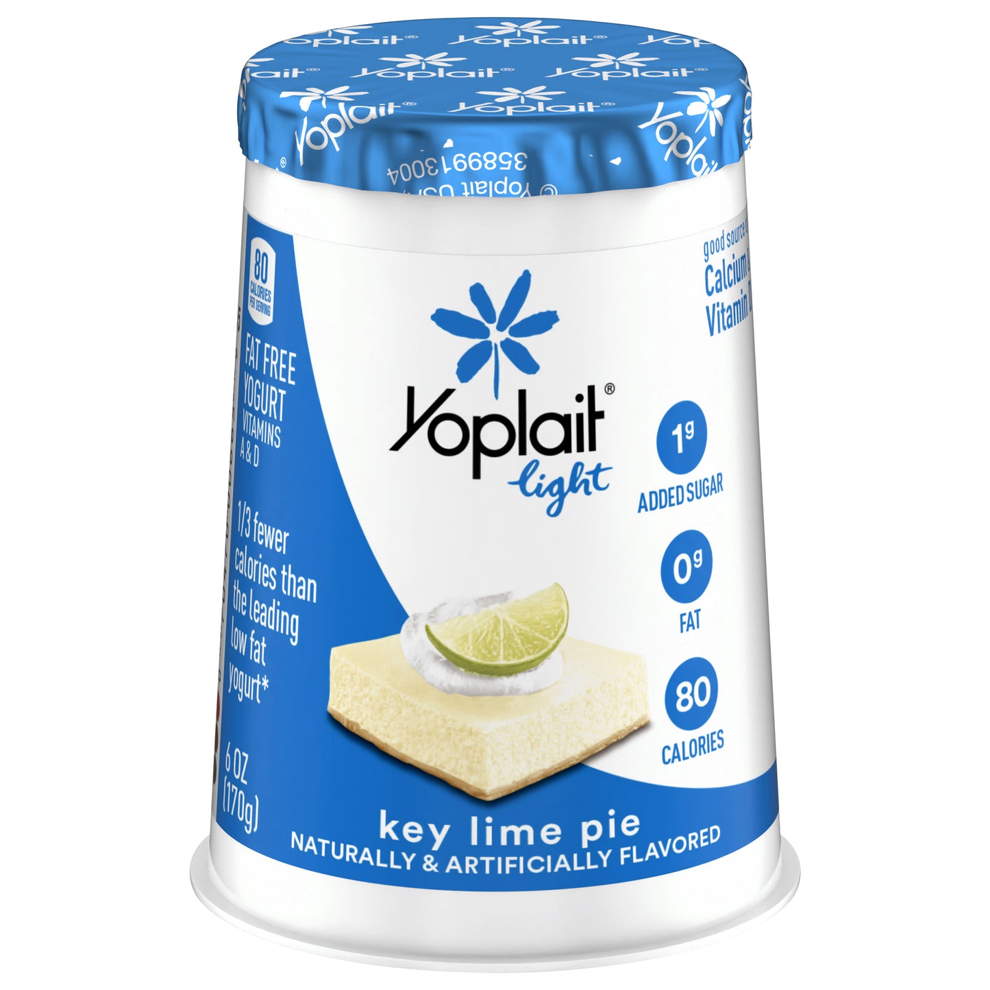 Yoplait Light Key Lime Pie Fat Free Yogurt, 6 OZ Yogurt Cup