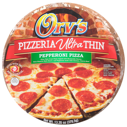 Orv's Pizzeria Ultra Thin Pepperoni Pizza 13.35 oz