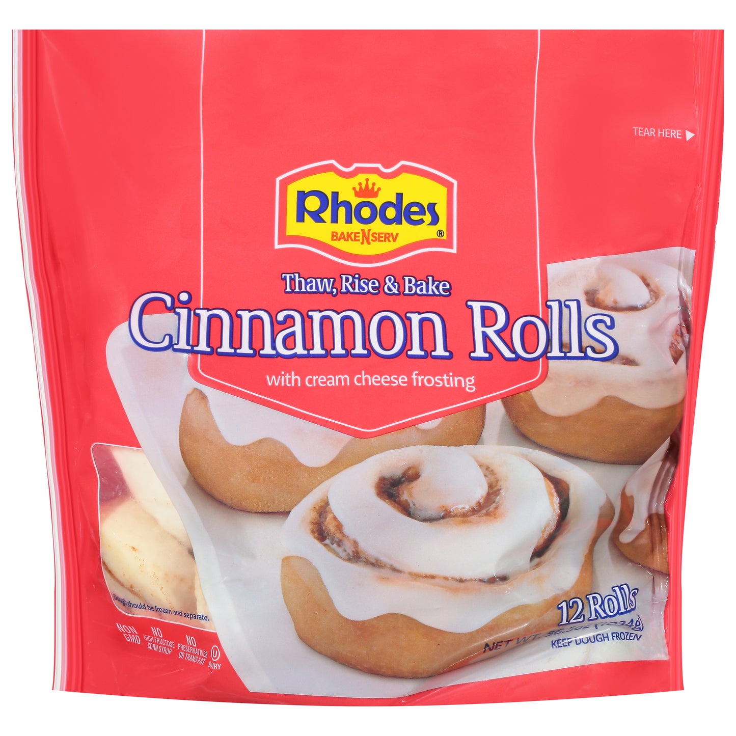 Rhodes Cinnamon Rolls with Cream Cheese Frosting 12 ea