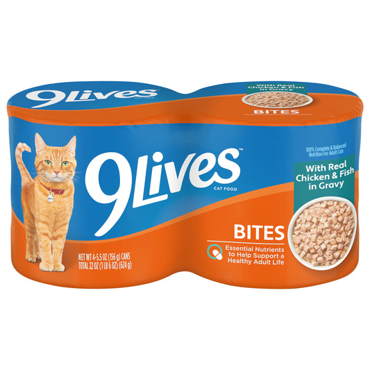 1/22OZ 9LIVES HRTY CTS CHKN FSH AND GRVY