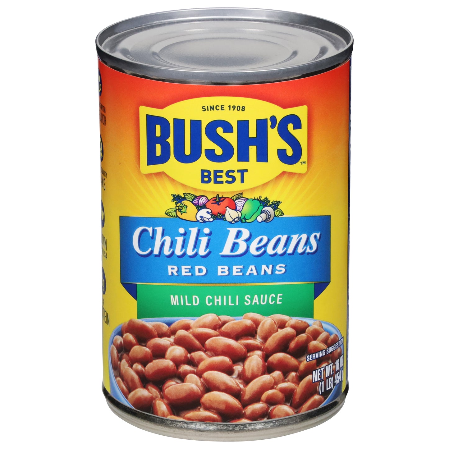 Bush's Best Chili Beans Mild Chili Sauce Red Beans 16 oz