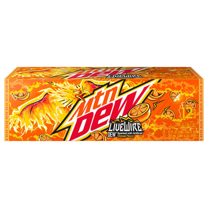 Mtn Dew 12 Cans Orange Flavor Soda 12 - 12 fl oz Cans