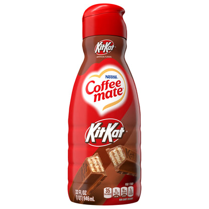 Coffee Mate® Kit Kat® Flavored Creamer, Non-Dairy, Gluten-Free, Chocolate Coffee Creamer, 63 Servings, 32 fl oz