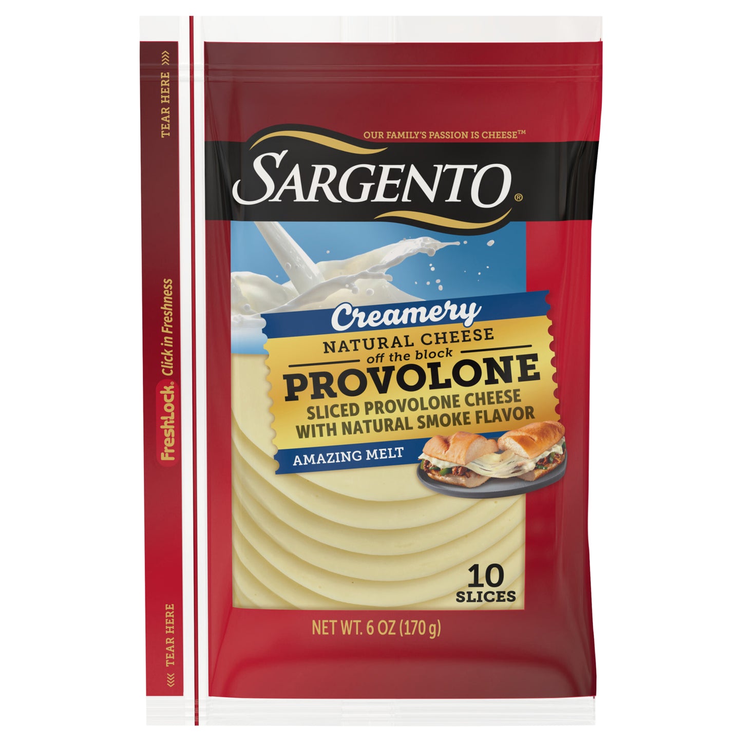 Sargento® Creamery Sliced Provolone Natural Cheese, 10 slices