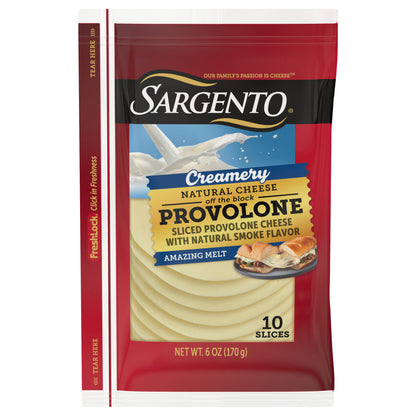Sargento® Creamery Sliced Provolone Natural Cheese, 10 slices