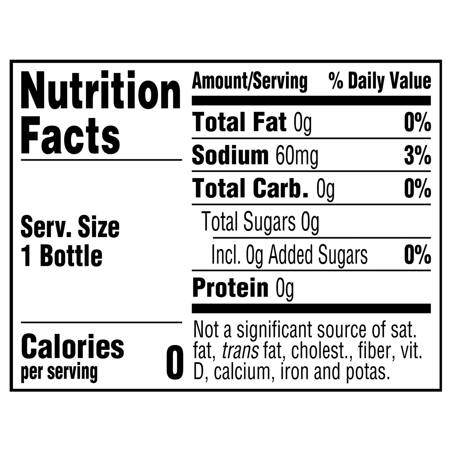 Mr. Pibb Zero Sugar Bottle, 20 fl oz