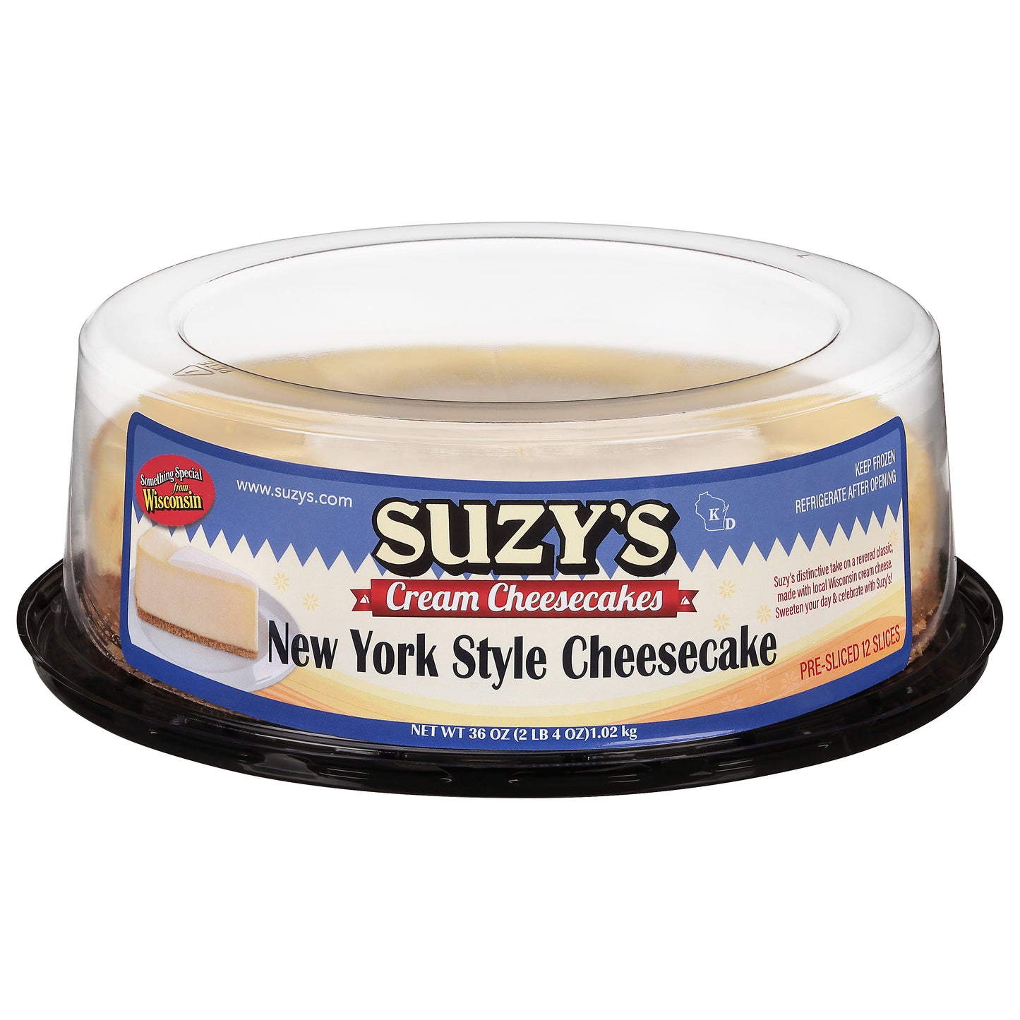 Suzy's 8 Inch New York Style Cheesecake 12 ea