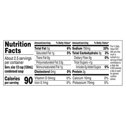 Campbell's Cream of Mushroom with Roasted Garlic Condensed Soup 10.5 oz