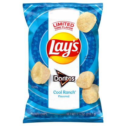 Lay's Potato Chips Doritos Cool Ranch Flavored 7 3/4 Oz