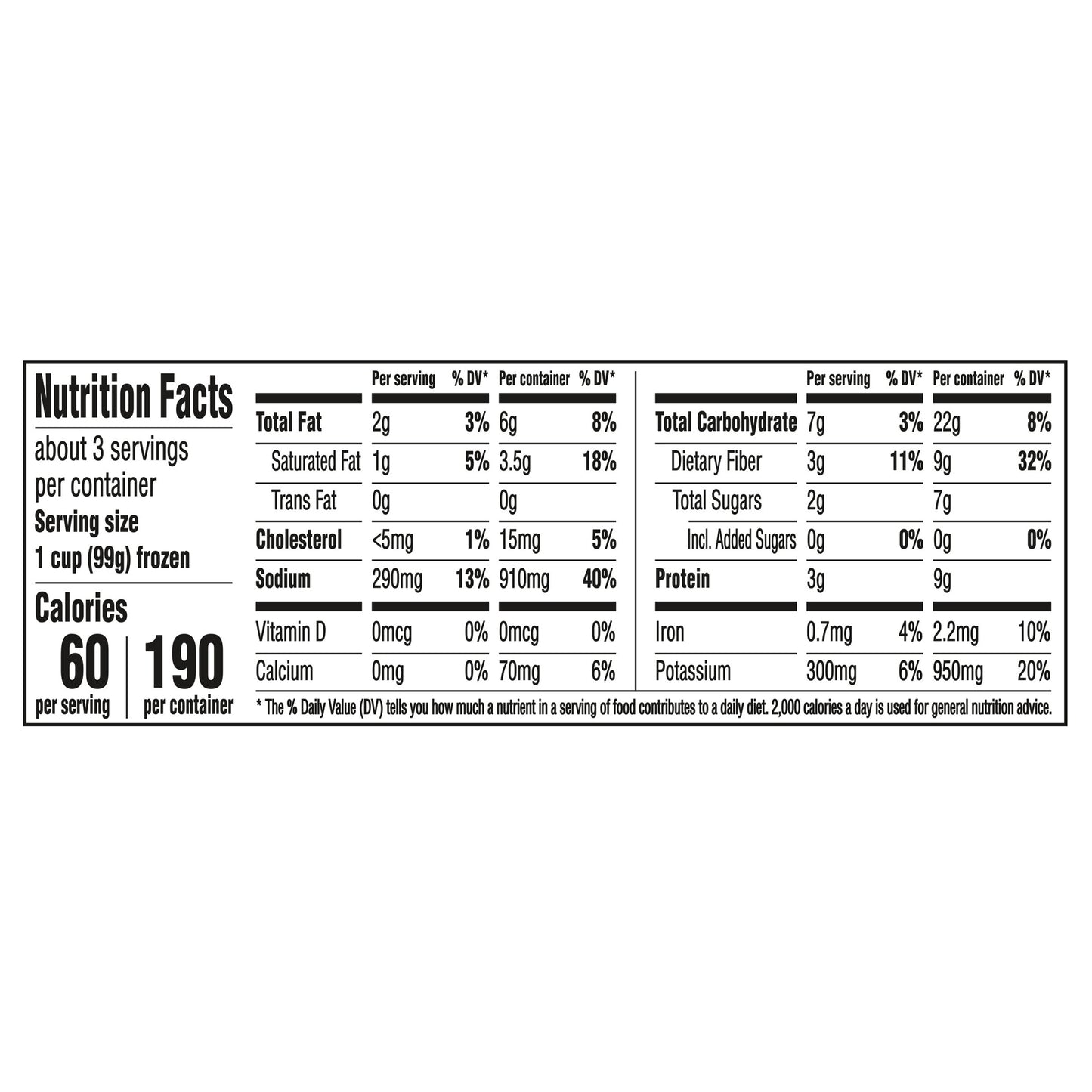 Birds Eye Steamfresh Sauced Butter Brussels Sprouts, Frozen Vegetables, 10.8 oz.