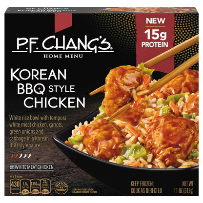 P.F. Chang's Home Menu, Korean BBQ Style Chicken Bowl, Frozen Meal, 11 oz.
