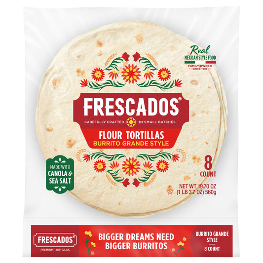 Frescados Burrito Grande Style Flour Tortillas 8-ct. Bag