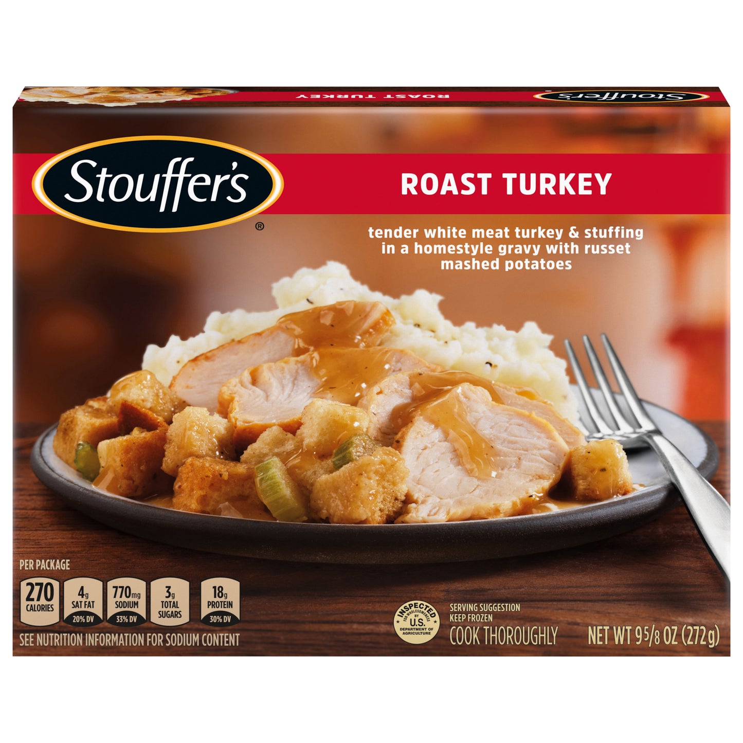 Stouffer's Roast Turkey Frozen Meal 9.625 oz.