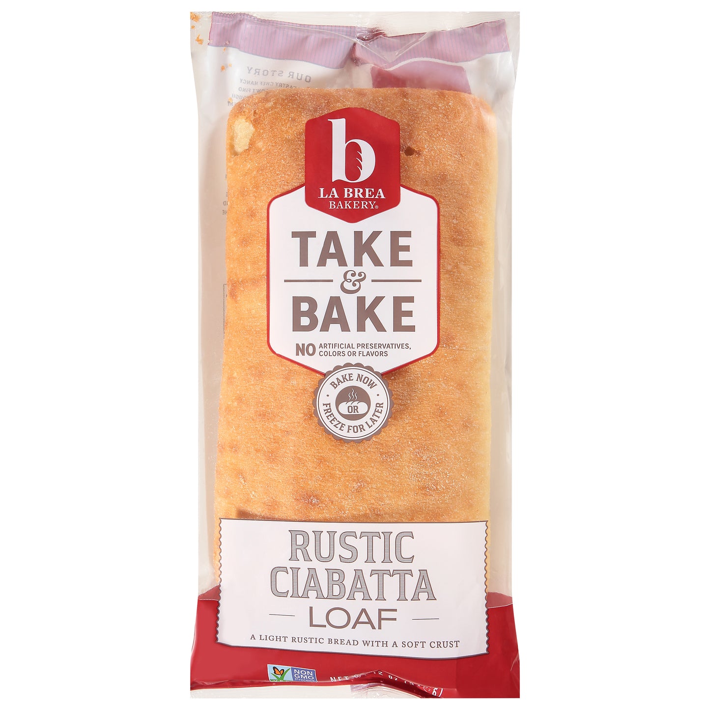 La Brea Bakery Take & Bake Rustic Ciabatta Loaf 12 oz