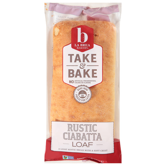 La Brea Bakery Take & Bake Rustic Ciabatta Loaf 12 oz