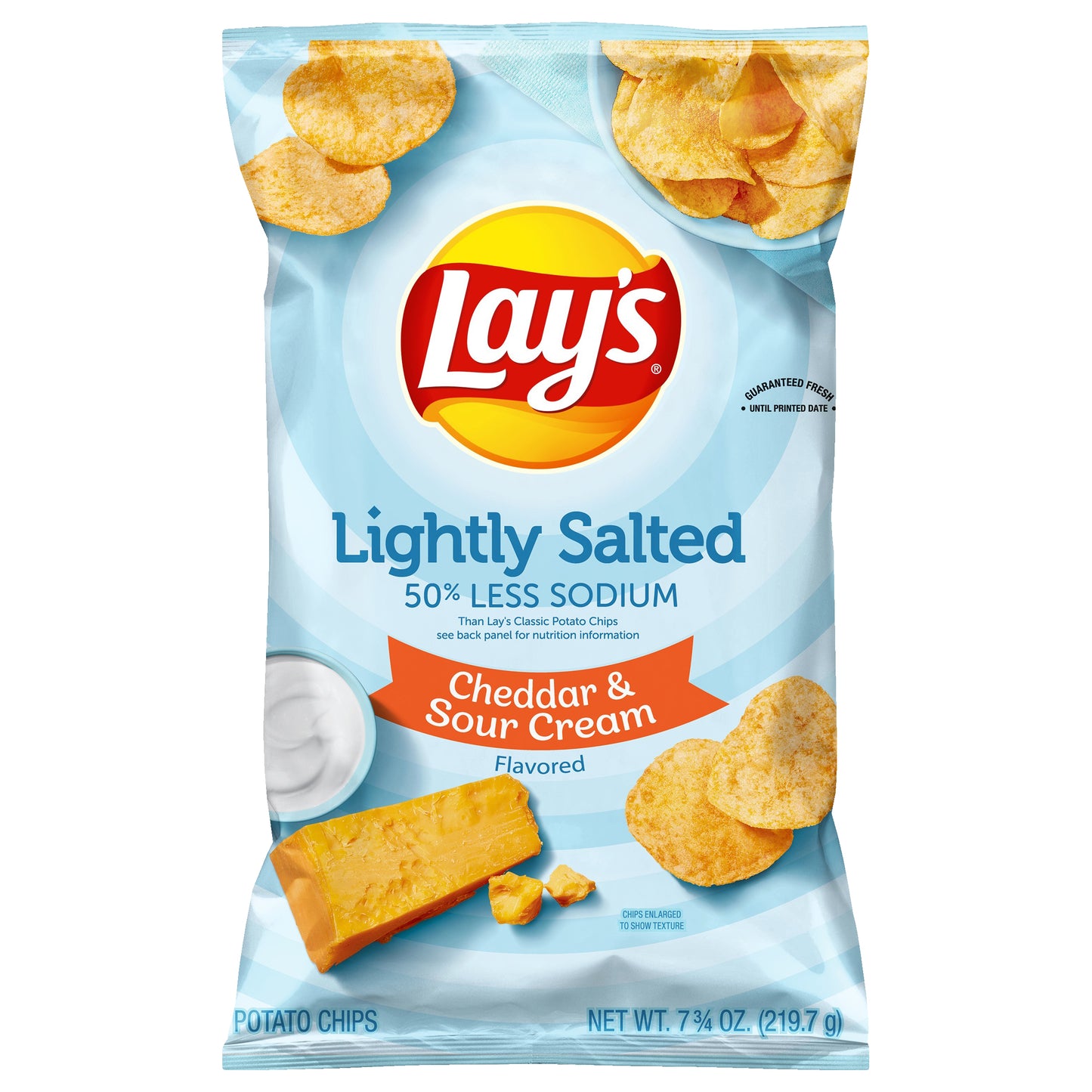 Lay's Lightly Salted Cheddar & Sour Cream Flavored Potato Chips 7.75 oz