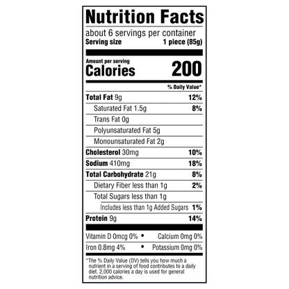 Van de Kamp's Crunchy Breaded Fish for Sandwiches, 6 Fillets, 18 oz