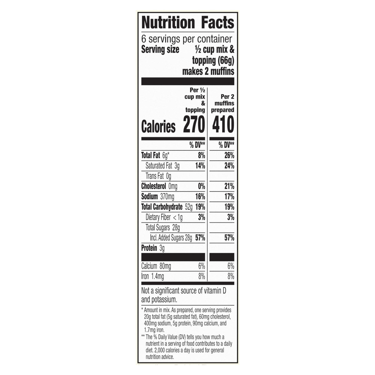 Betty Crocker Cinnamon Streusel Muffin and Quick Bread Mix, 13.9 oz.