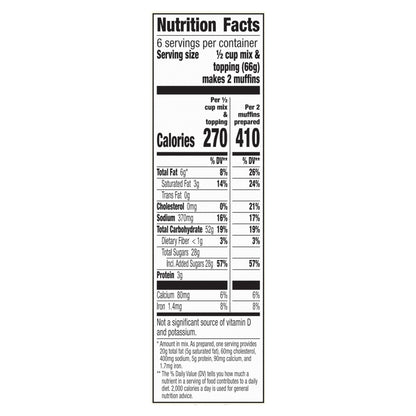 Betty Crocker Cinnamon Streusel Muffin and Quick Bread Mix, 13.9 oz.