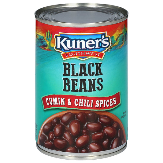 Kuner's Southwest Cumin & Chili Spices Black Beans 15 oz