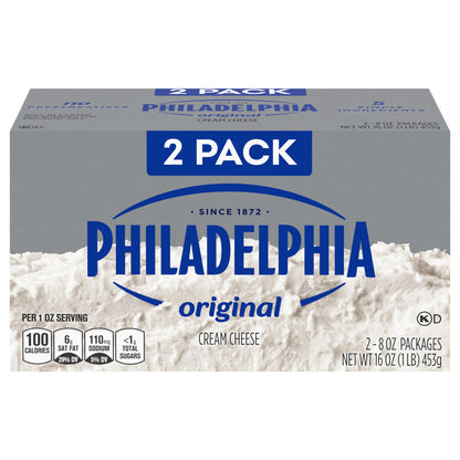 Philadelphia Original Cream Cheese for a Keto and Low Carb Lifestyle - 2 Pack