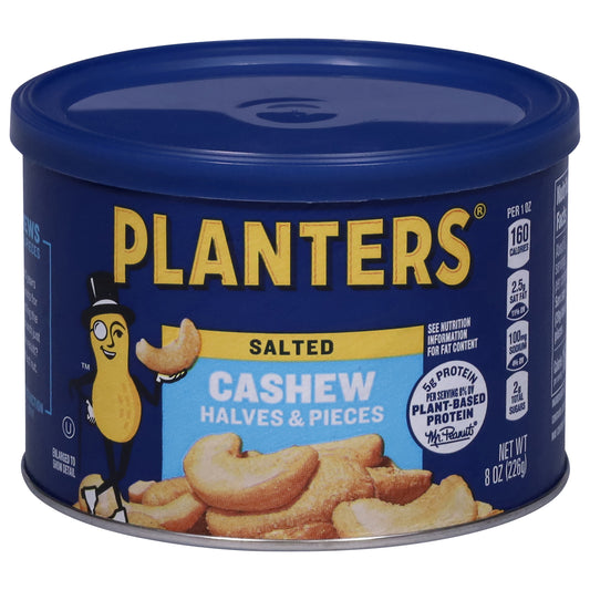 Planters Halves & Pieces Salted Cashew 8 oz