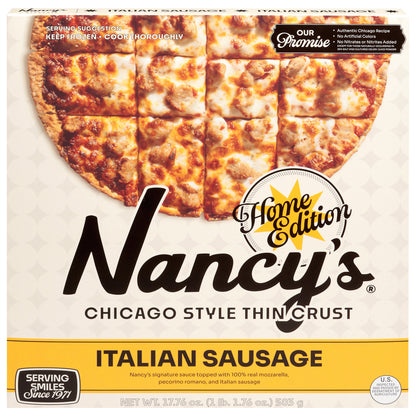 Nancy's Chicago Style Thin Crust Italian Sausage Pizza 17.76 oz