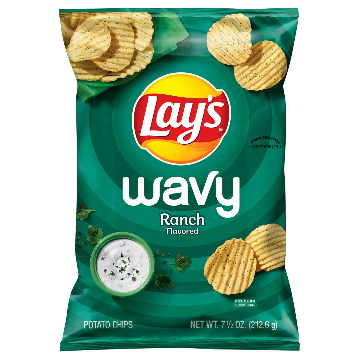 Lay's Wavy Ranch Flavored Potato Chips