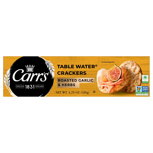 Carr's Roasted Garlic and Herbs Table Water Crackers