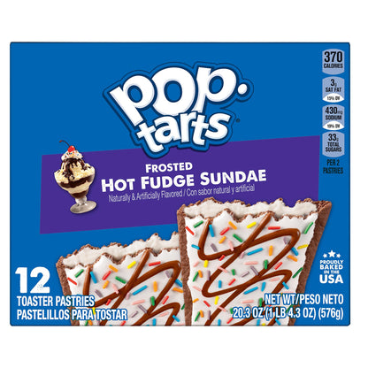Pop-Tarts Frosted Hot Fudge Sundae Toaster Pastries 12 ea