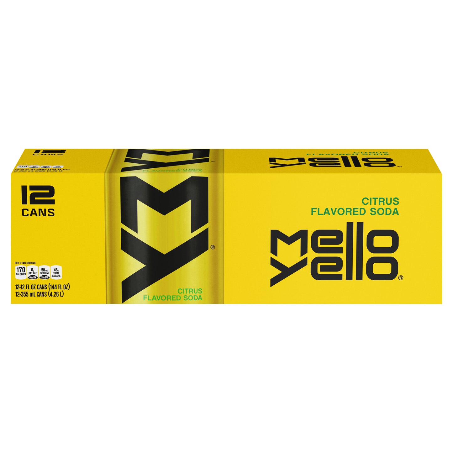 Mello Yello Fridge Pack Cans, 12 fl oz, 12 Pack