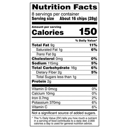 Lay's Kettle Cooked Potato Chips Sea Salt & Cracked Pepper Flavored 8 Oz