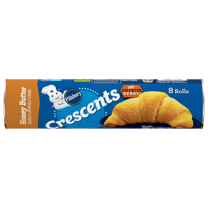 Pillsbury Crescent Rolls, Honey Butter Refrigerated Canned Pastry Dough, 8 Rolls, 8 oz