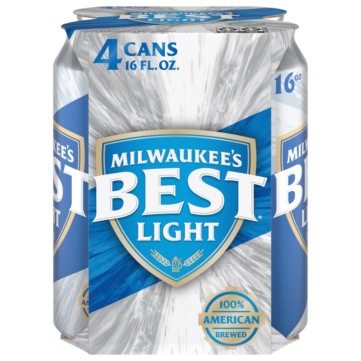 Milwaukee's Best Light Beer 4 - 16 fl oz Cans