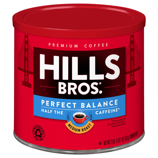 Hills Bros. Perfect Balance Medium Roast Ground - 23 oz Can