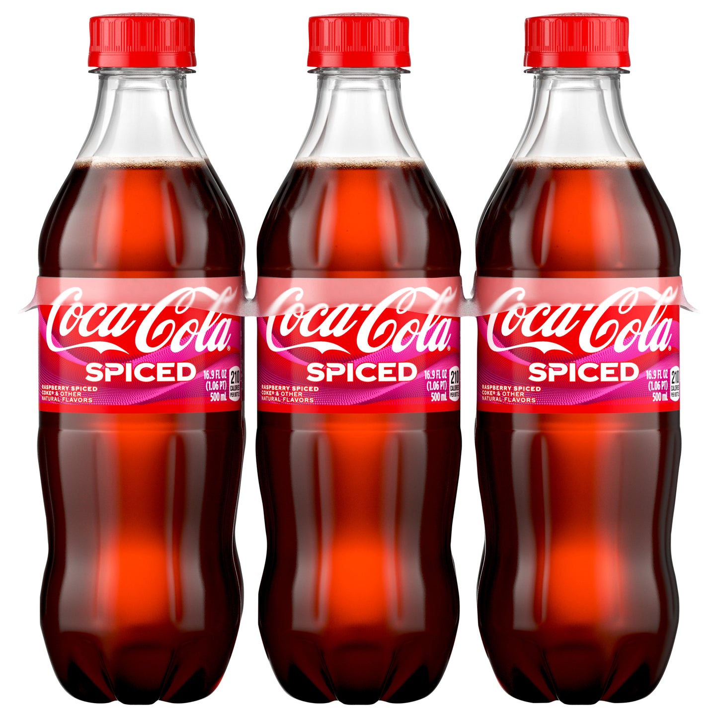 Coca-Cola® Spiced Raspberry Spiced Coke, Natural Flavor?, 16.9 fl oz, 6 Pack