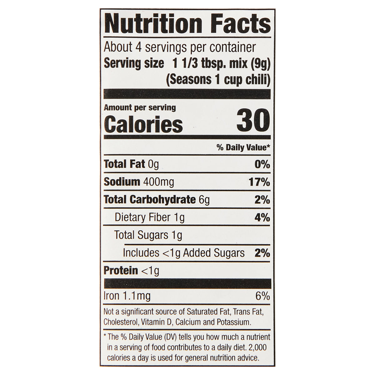 McCormick Chili Seasoning Mix - Mild, 1.25 oz