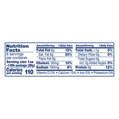 Crystal Farms Medium Cheddar Cheese Block, 8 oz