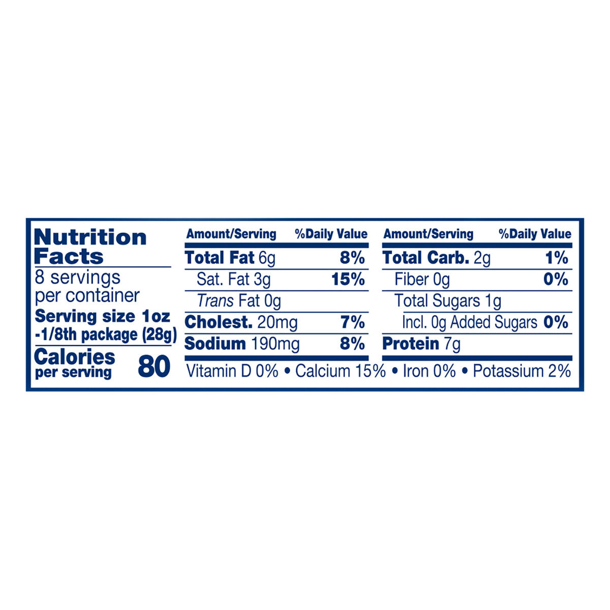 Crystal Farms Low-Moisture, Part-Skim Mozzarella Cheese Block, 8 oz