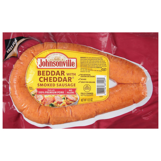 Johnsonville Smoked Beddar With Cheddar Sausage 13.5 oz