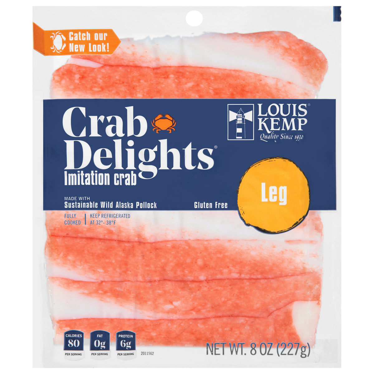 Louis Kemp Crab Delights Leg Imitation Crab 8 oz
