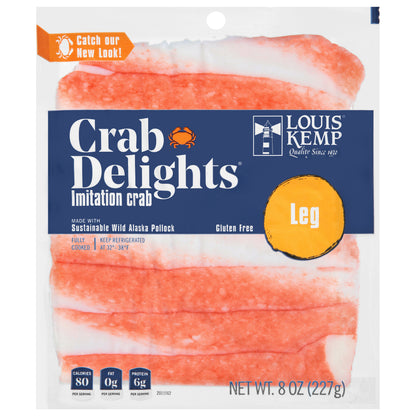 Louis Kemp Crab Delights Leg Imitation Crab 8 oz