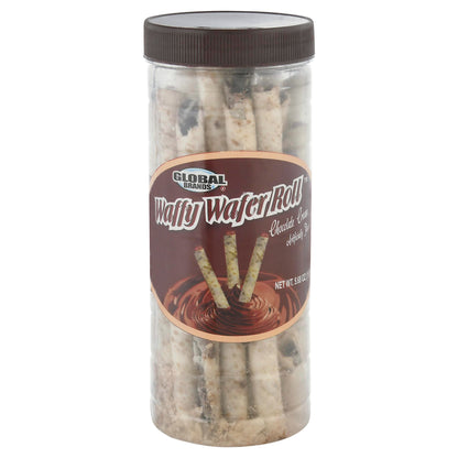 Global Brands Chocolate Cream Filled Waffy Wafer Roll 5.68 oz