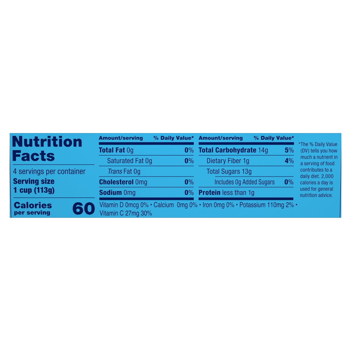 Dole Yellow Cling Diced Peaches in 100% Fruit Juice with Natural Flavors 4 - 4 oz Cups