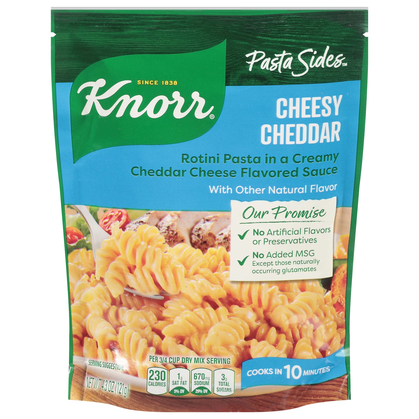 Knorr 4.3 oz Pasta Sides Cheesy Cheddar Rotini