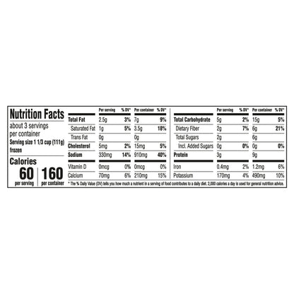 Birds Eye Steamfresh Sauced Cheesy Broccoli, Cauliflower & Carrots, Frozen Vegetables, 10.8 oz. Bag