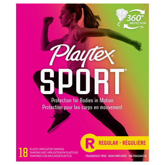 Playtex Sport Tampons Regular Absorbency Unscented