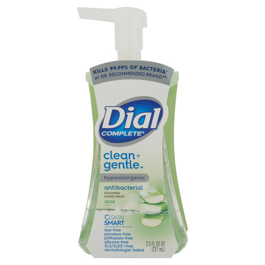 Dial Complete Hypoallergenic Clean+Gentle Foaming Aloe Scent Hand Wash 7.5 fl oz