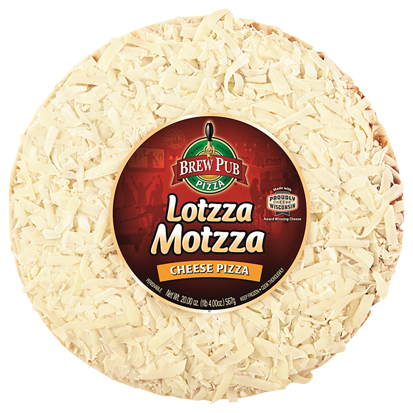 Brew Pub Pizza Lotzza Motzza Cheese Pizza 20.00 oz