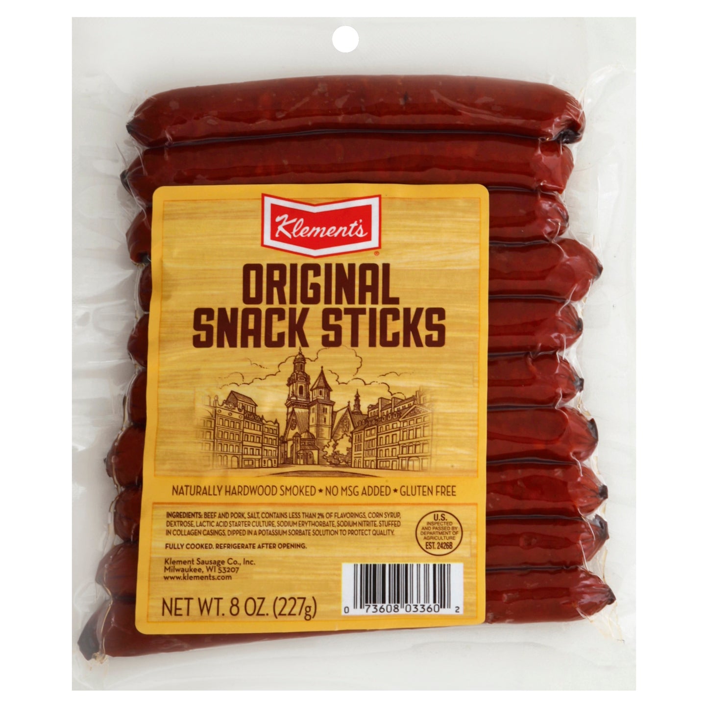 Klements Snack Sticks 8 oz